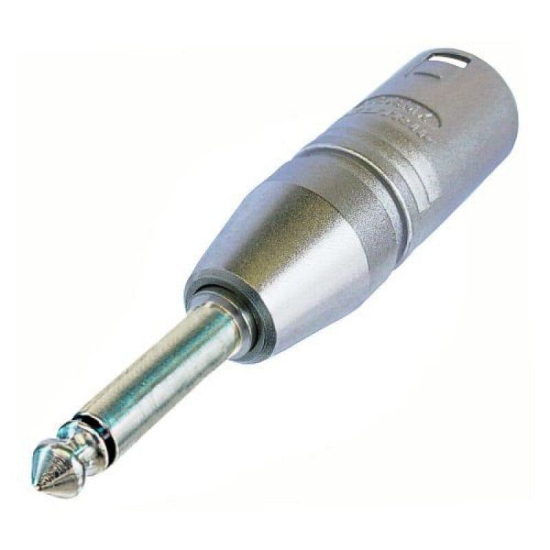 Adattatore XLR 3 poli maschio / jack mono ¼" - Neutrik NEU-NA2MP