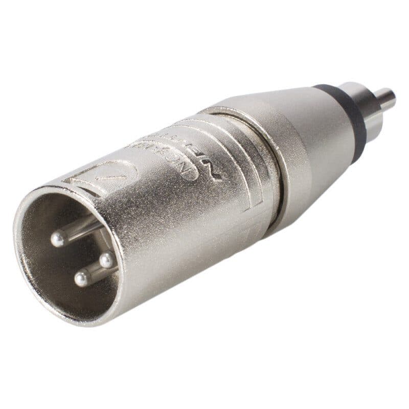 Adattatore XLR 3 poli maschio / RCA maschio - Neutrik NEU-NA2MPMM