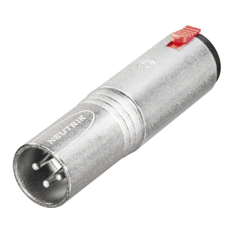 Adattatore XLR 3 poli maschio / jack stereo 1/4" femmina - Neutrik NEU-NA3MJ