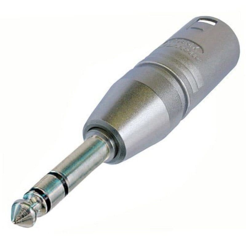 Adattatore XLR 3 poli maschio / jack stereo 1/4" - Neutrik NEU-NA3MP