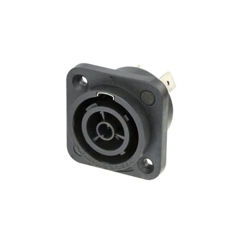 Connettore da pannello powerCON TRUE1 TOP femmina faston senza isolamento - NEUTRIK NEU-NAC3FPX-WOT-TOP