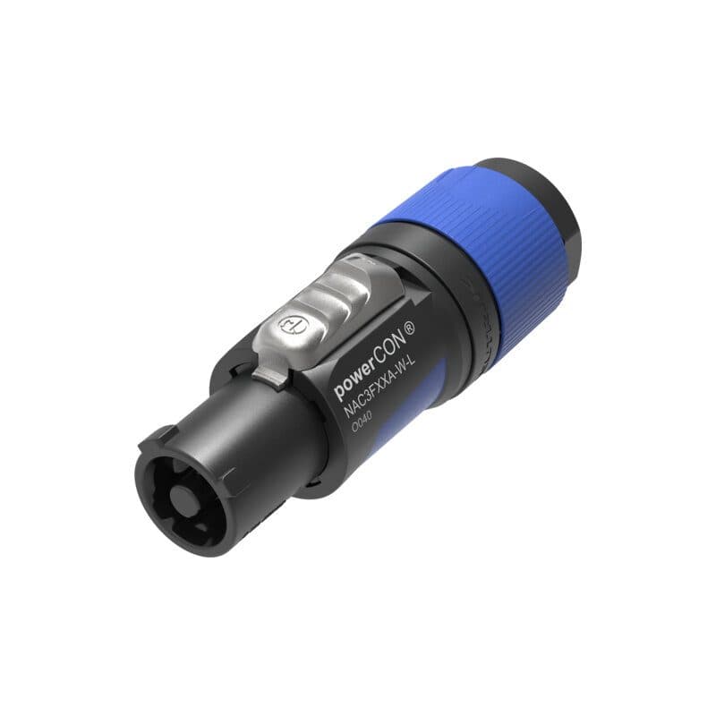 Connettore powerCON XX femmina volante ingresso blu cavo 10-16mm - Neutrik NEU-NAC3FXXA-W-L