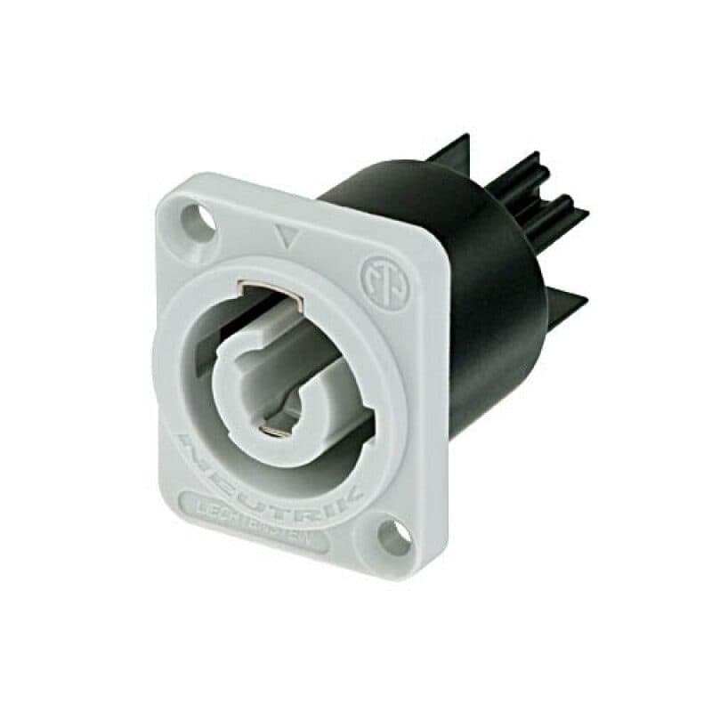 Connettore powerCON da pannello 3 poli Power Out, terminali 3/16" - NEUTRIK NEU-NAC3MPB-1