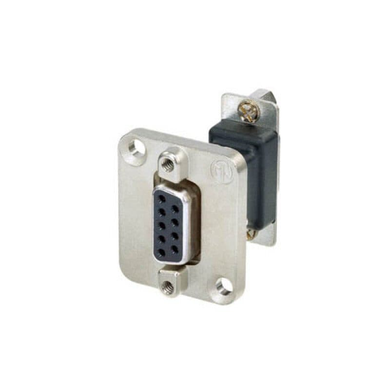 Connettore pannello D-SUB 9 poli passante F/F, nickel - Neutrik NADB9FF