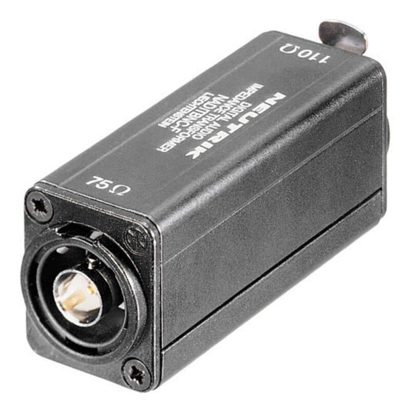 Trasformatore passivo 100/75 ohm XLR femmina pannello - BNC - NEUTRIK NADITBNC-F