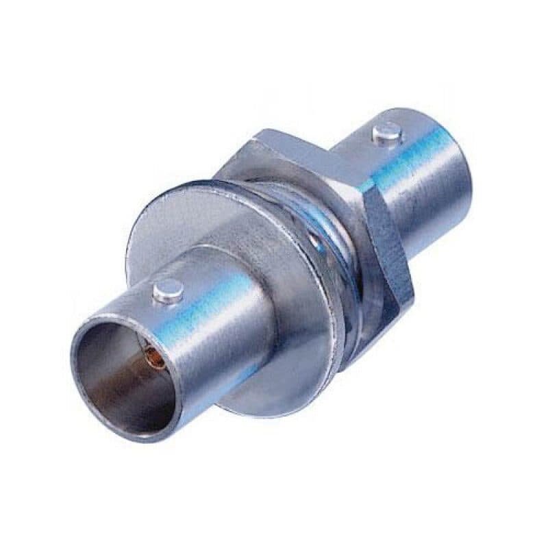 Connettore BNC femmina passante da pannello, messa a terra, 75 ohm, HD/UHD - NEUTRIK NEU-NBB75FG