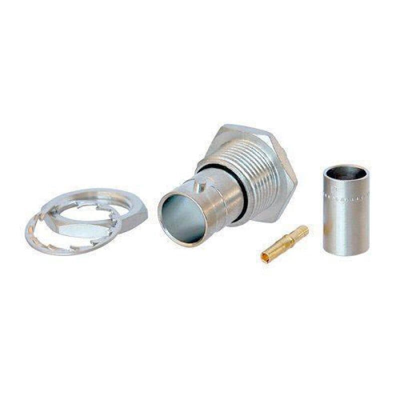 Connettore BNC femmina a pannello 75 ohm isolato a saldatura - NEUTRIK NEU-NBNB75ILP9