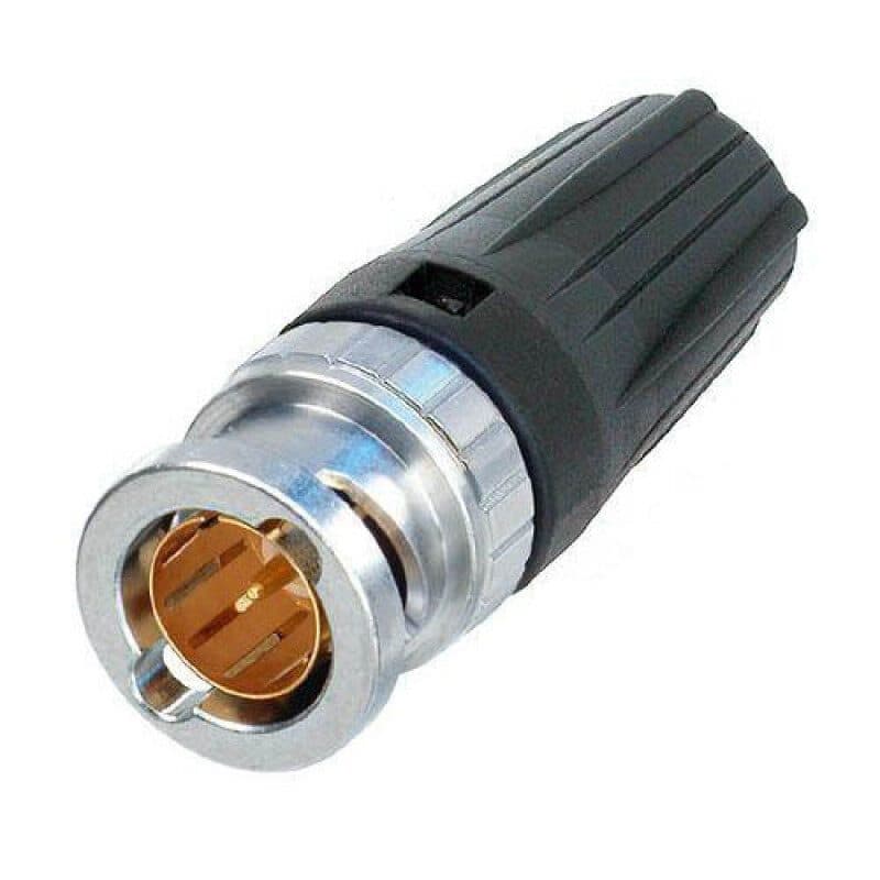 Connettore BNC maschio volante rearTWIST HD 75Ω disassemblato sch. 6.47mm - NEUTRIK NBNC75BLP9-D