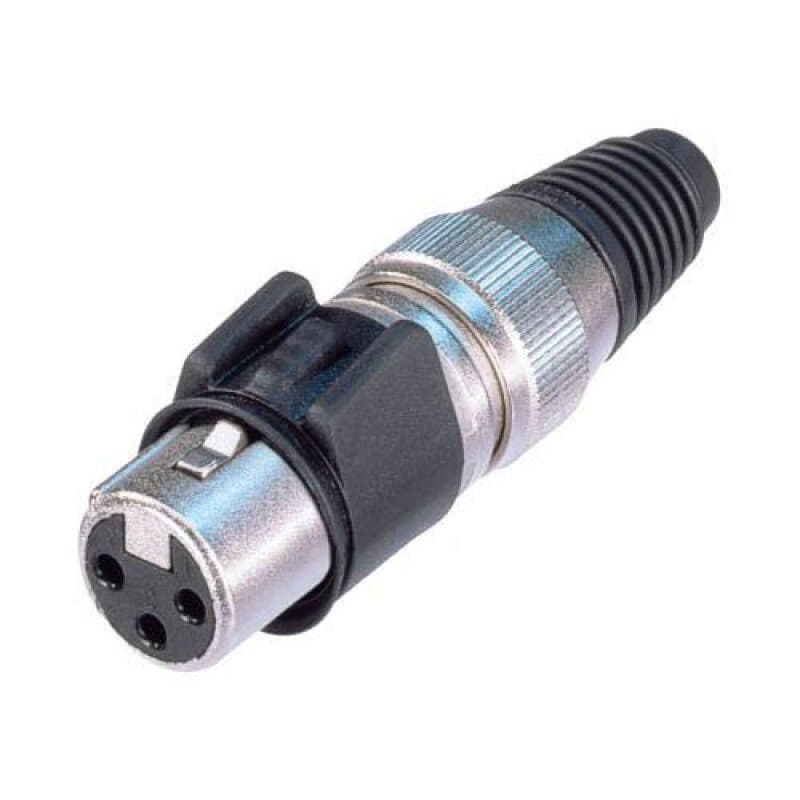 Connettore XLR femmina 3 poli volante Heavy Duty IP65 - NEUTRIK NEU-NC3FX-HD