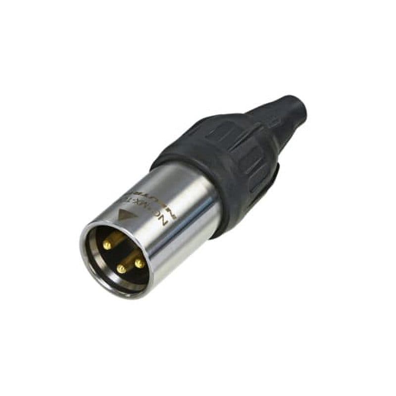 Connettore XLR 3 poli maschio serie TOP, contatti dorati, IP65 - NEUTRIK NEU-NC3MX-TOP