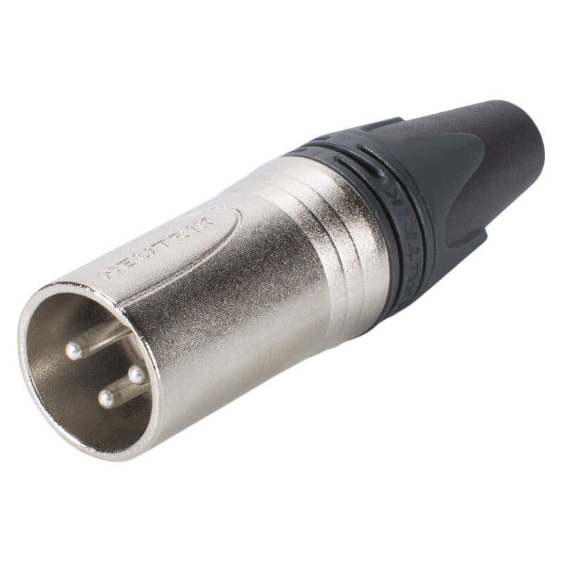 Connettore XLR maschio 3 poli volante smontato nickel - NEUTRIK NEU-NC3MXX-D