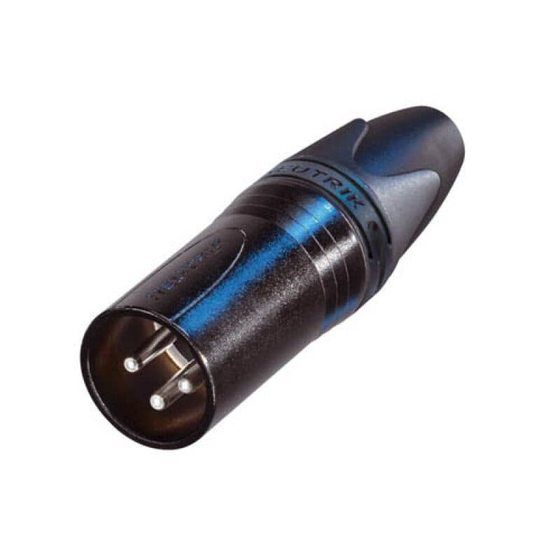 Connettore XLR maschio 3 poli volante a crimpare B-Crimp - Neutrik NC3MXX-HA-BAG