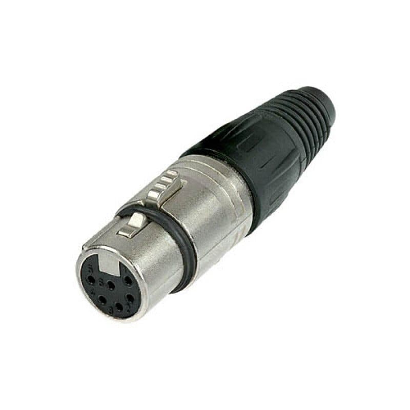 Connettore XLR femmina 6 poli volante nickel - NEUTRIK NEU-NC6FX