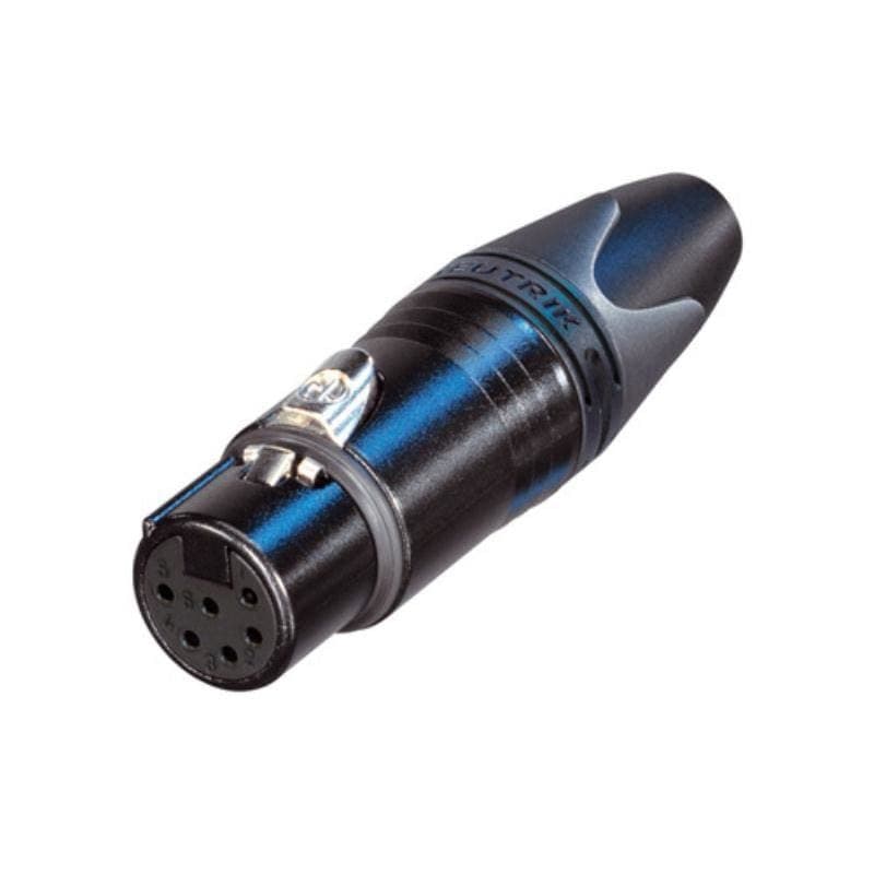 Connettore XLR volante femmina 6 poli Serie XX oro - Neutrik NEU-NC6FXX-B