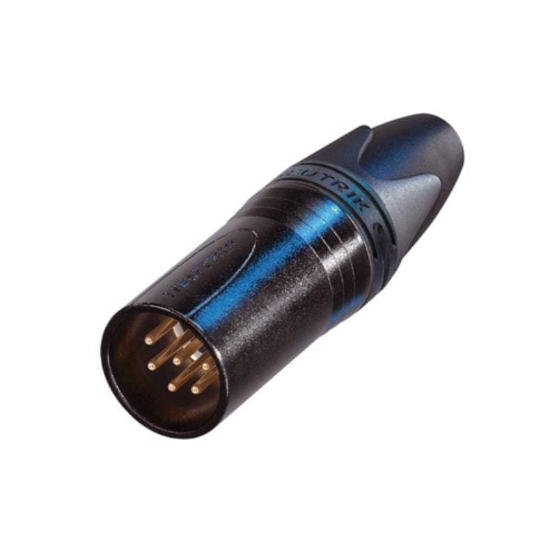 Connettore XLR maschio 6 poli alloggiamento metallo nero - Neutrik NEU-NC6MXX-B