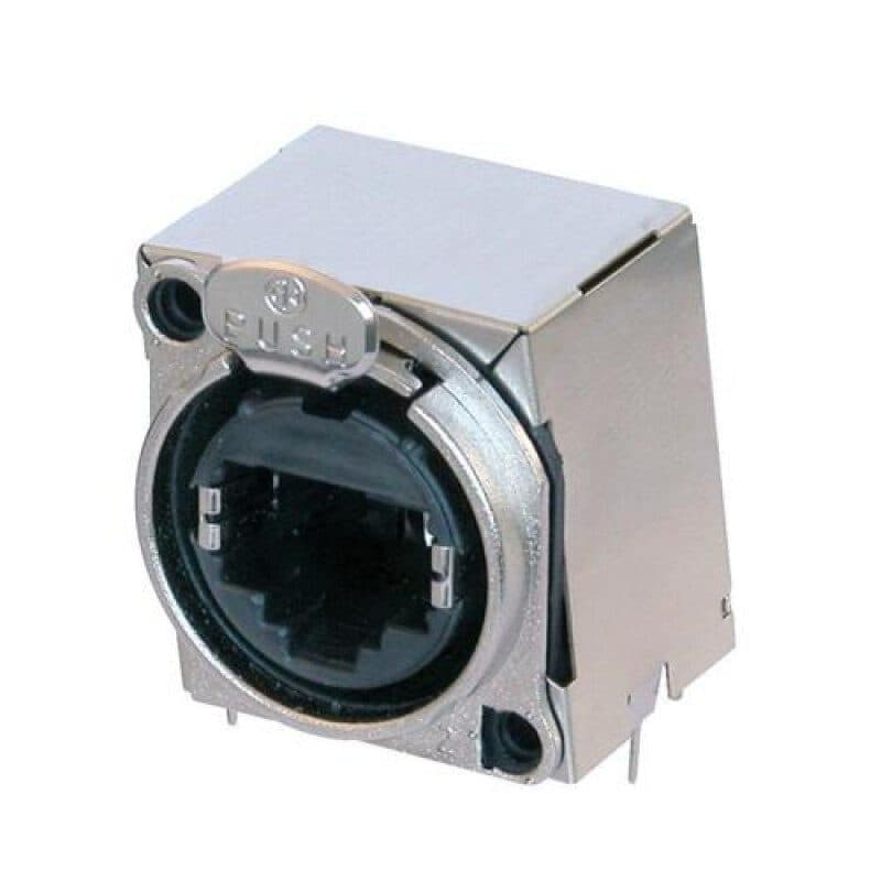 Connettore EtherCON RJ45 femmina pannello serie B schermato EMI 3mm - NEUTRIK NEU-NE8FBH-S