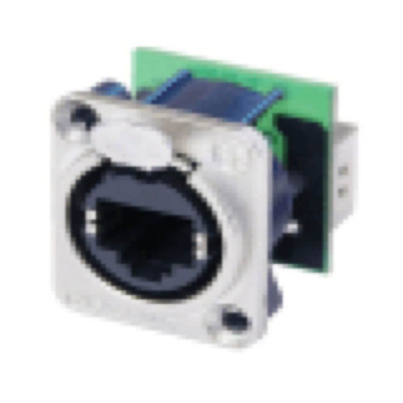 Connettore EtherCON RJ45 femmina passante da pannello disassemblato - NEUTRIK NEU-NE8FDP-D