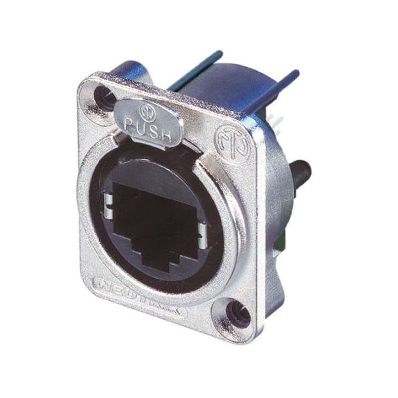 Connettore RJ45 verticale Cat5e PCB serie D etherCON - Neutrik NE8FDV