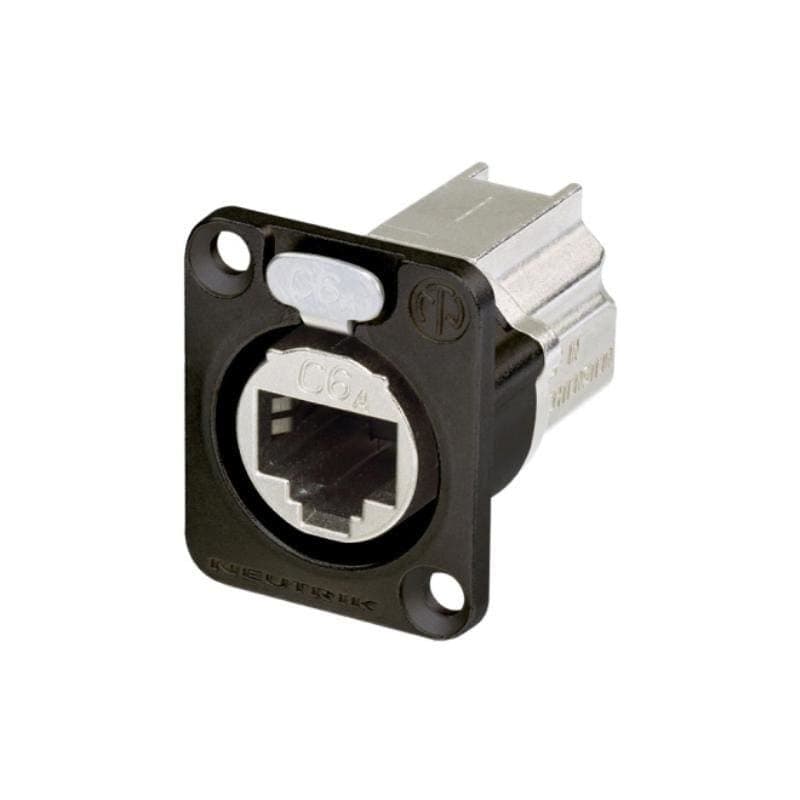 Connettore da pannello etherCON serie D Cat6 schermato femmina - Neutrik NE8FDX-P6-B