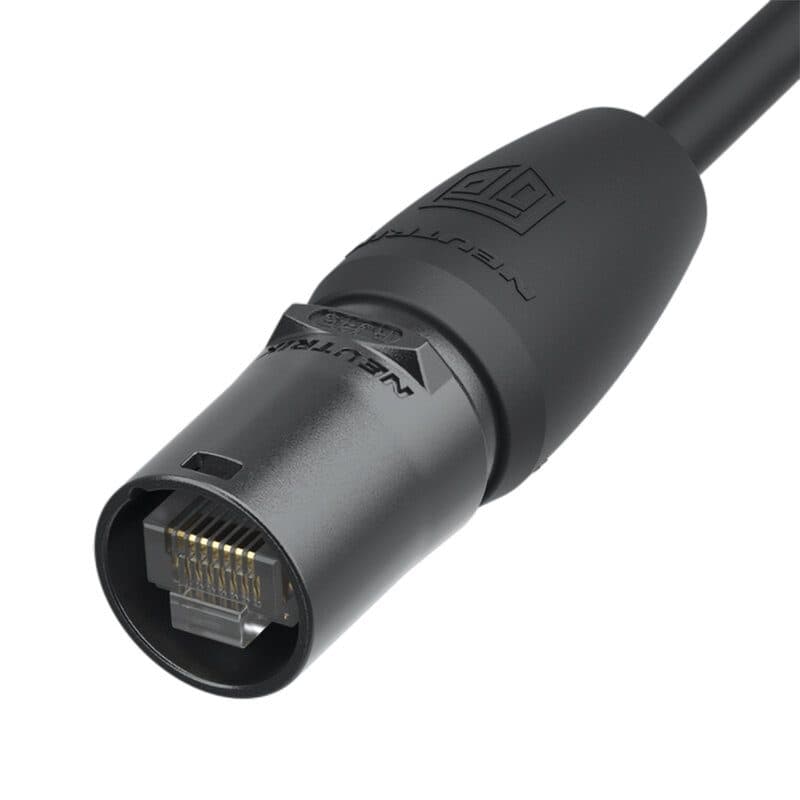 Supporto connettore volante EtherCON TOP passacavo 5-8 mm - NEUTRIK NEU-NE8MX-B-TOP