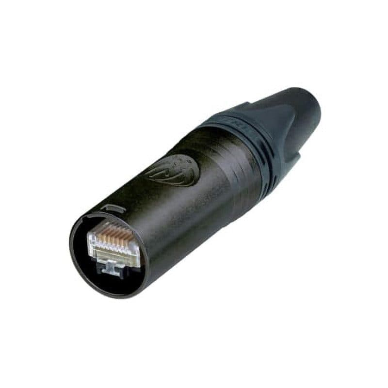 Connettore cavo EtherCON Cat6A RJ45 nero Serie-X Ø 7-9,5 mm - NEUTRIK NEU-NE8MX6-B-T