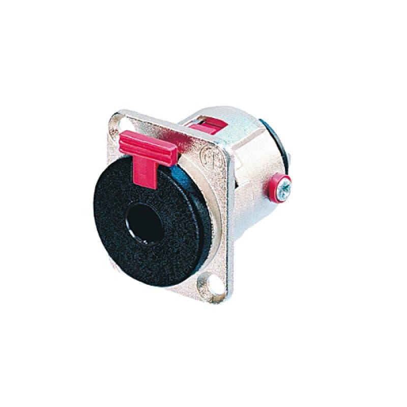 Connettore Jack stereo femmina 6,3 mm pannello, blocco sicurezza - NEUTRIK NEU-NJ3FP6C
