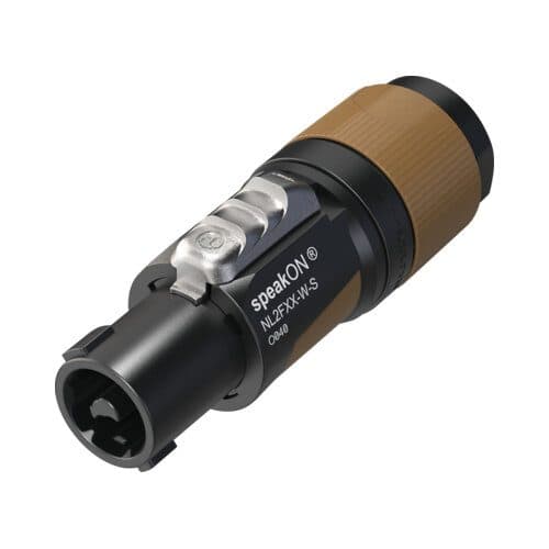 2 pole speakON cable connector, screw terminal, 6-12 mm collet strain relief - Neutrik NEU-NL2FXX-W-S