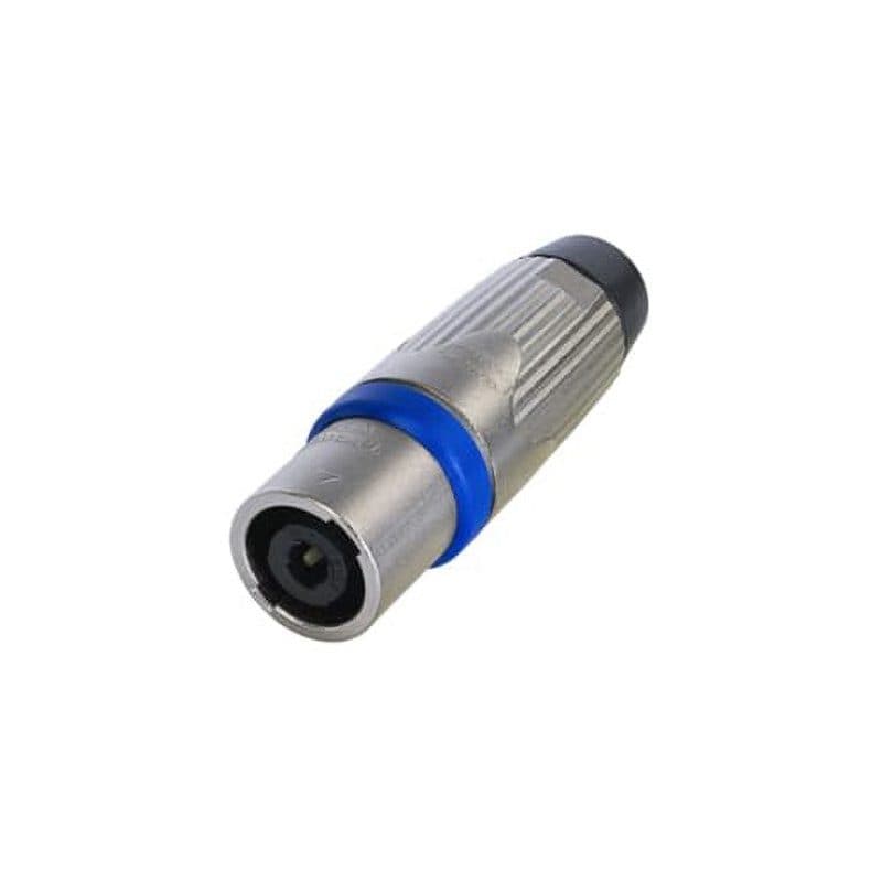 speakON cable male 4-pole connector, metal body, chuck cable gland - Neutrik NEU-NLT4MXX