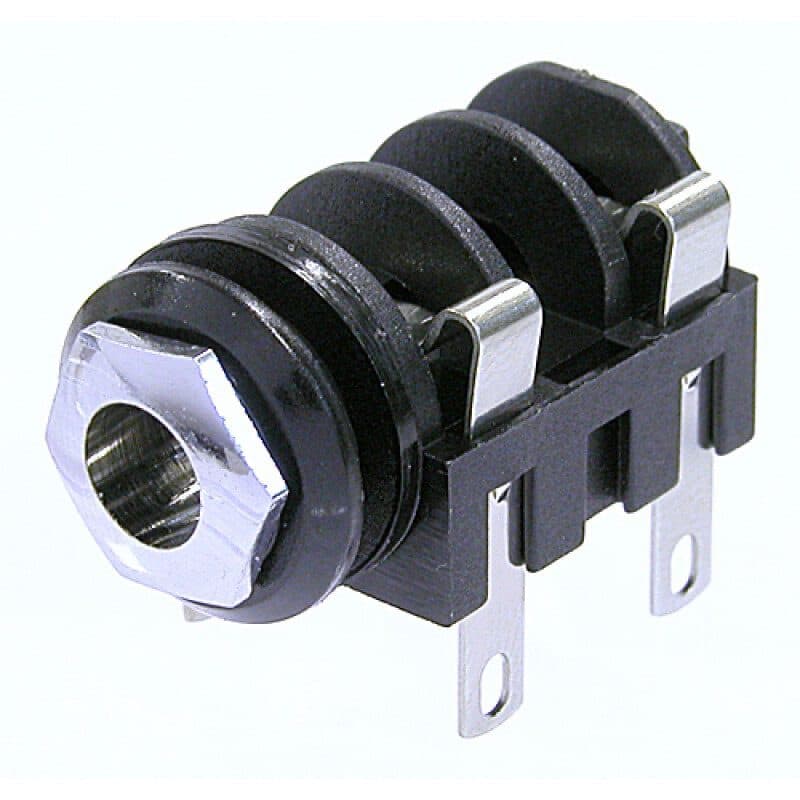 Connettore Jack mono femmina 6,3 mm switching pannello PCB - Neutrik NMJ4HC-S