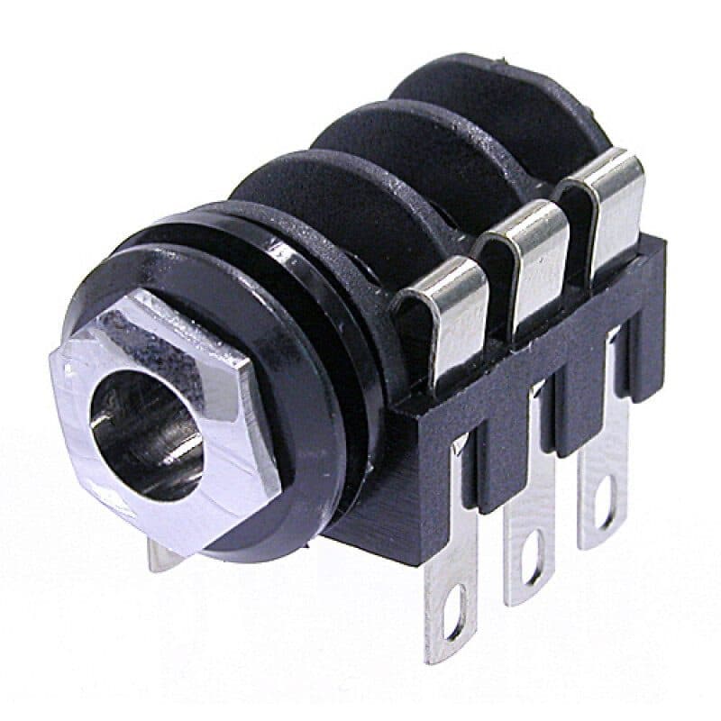 Connettore Jack stereo femmina 6,3 mm pannello, contatti commutazione - NEUTRIK NEU-NMJ6HC-S