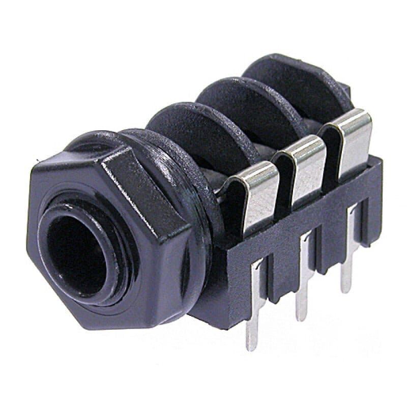 Connettore Jack stereo femmina 6,3 mm pannello, contatti commutazione - NEUTRIK NEU-NMJ6HFD2
