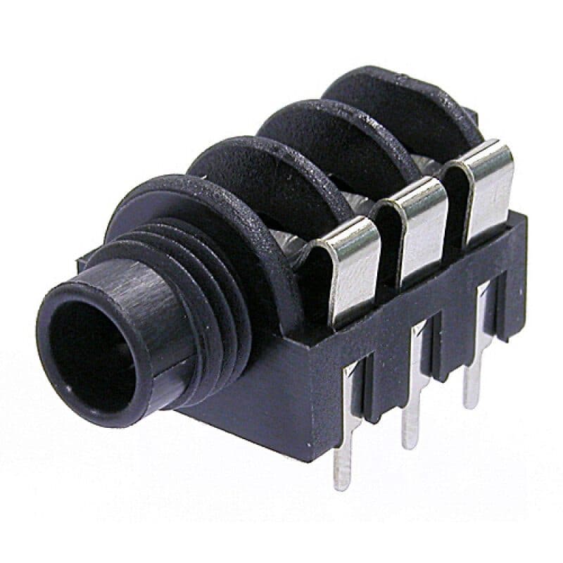 Connettore Jack stereo femmina 6,3 mm pannello, contatti commutazione - NEUTRIK NEU-NMJ6HHD2