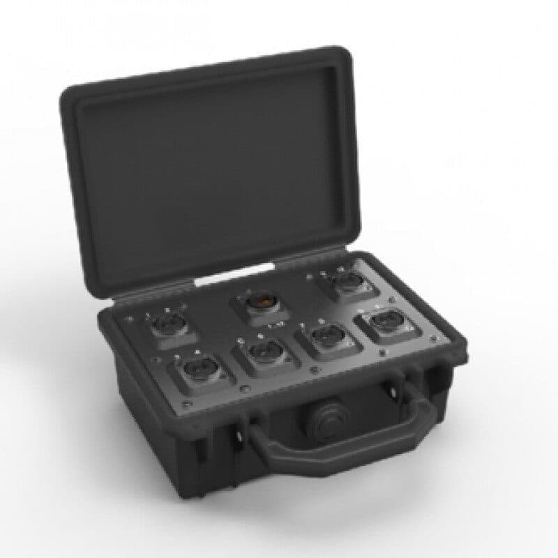 Breakout box opticalCON MTP 12 fibres to 6x DUO Multimode IP65/IP67 - NEUTRIK NEU-NO12MBB6D-A