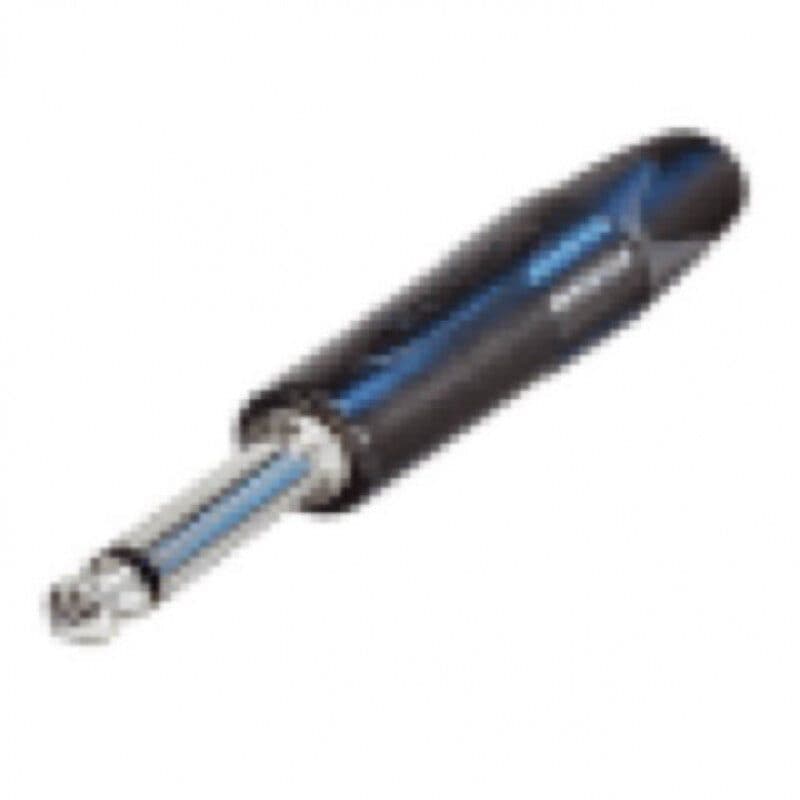 Connettore Jack mono 6,3 mm volante disassemblato, nickel, nero - NEUTRIK NEU-NP2X-BAG-D