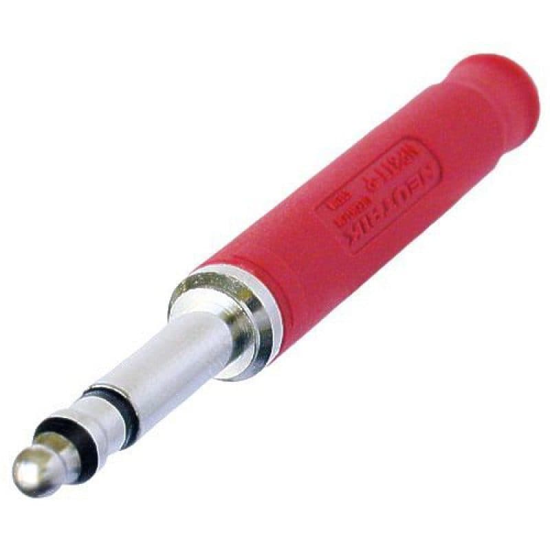 Connettore Bantam stereo maschio 4,4mm rosso nickel RG58 - NEUTRIK NEU-NP3TT-P-R