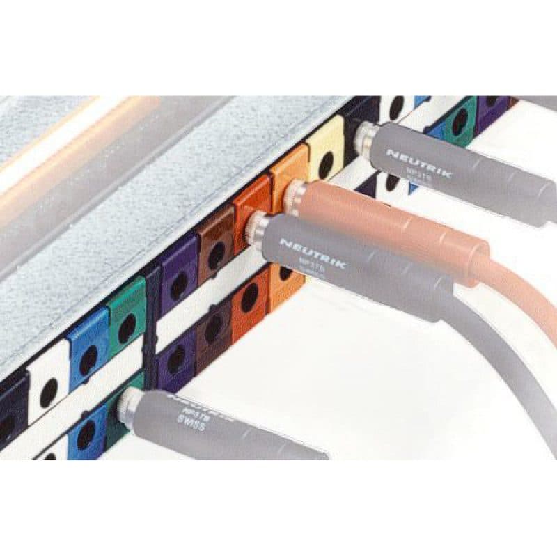 Placchetta identificazione blu serie NPP-TB confezione 100 pezzi - Neutrik NEU-NPP-LB-6