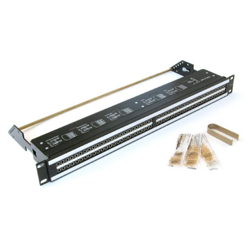 Pannello patch 2x48 Bantam 1U rack 19" semi-normalizzato D-Sub 25p - Neutrik NEU-NPPA-TT-SD25