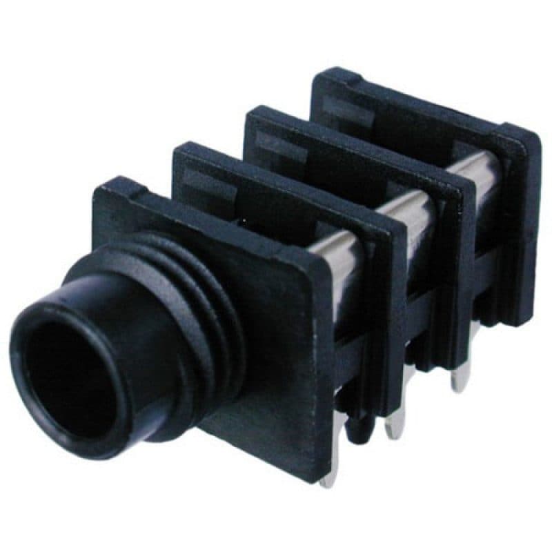 Connettore Jack stereo femmina 6,3 mm Slim pannello EMC commutazione - NEUTRIK NEU-NRJ6HH-1
