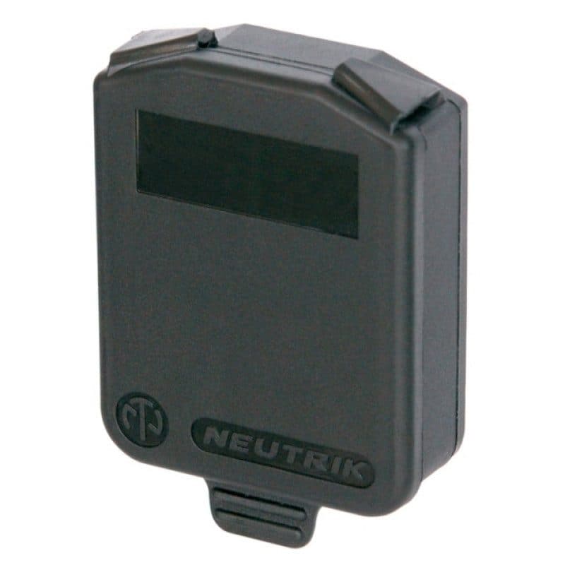 Coperchio incernierato nero IP42 per connettori pannello Serie D - NEUTRIK NEU-SCDX