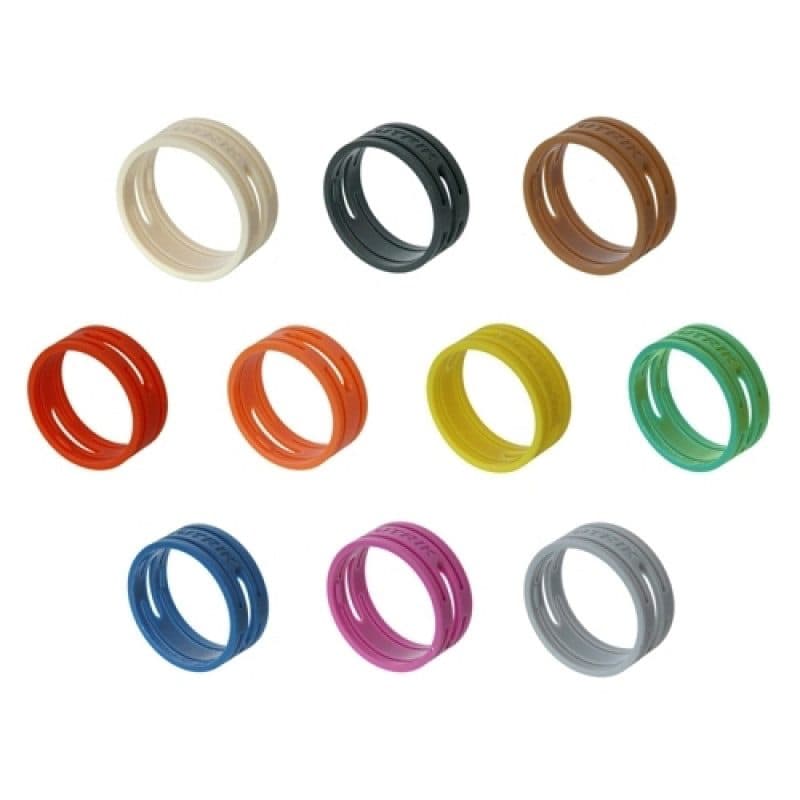 Anello identificazione nero connettori volanti Serie XX, 100 pz - Neutrik NEU-XXR-0