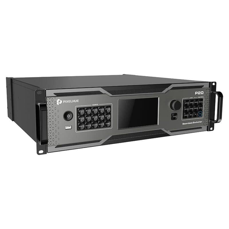 Switcher presentazione seamless P20-DS con flight case - Pixelhue PIX-M04030159