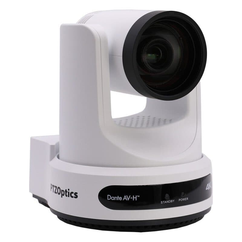 Telecamera PTZ Link 4K 12x auto tracking bianca - PTZOPTICS POP-PT12X-LINK-4K-WH