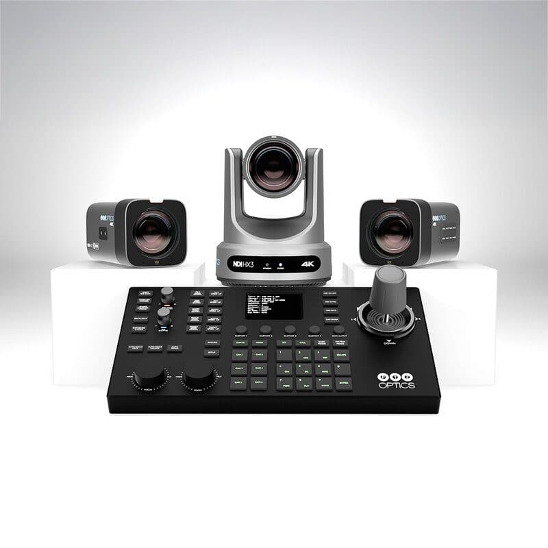 Bundle telecamere PTZ 4K Action con joystick e CMP - PTZOPTICS POP-PT12X4K-ACTION-SJOY