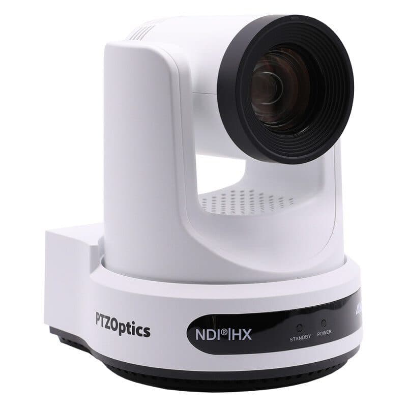 Telecamera PTZ Move 4K 20x auto tracking bianca - PTZOPTICS POP-PT20X-4K-WH-G3