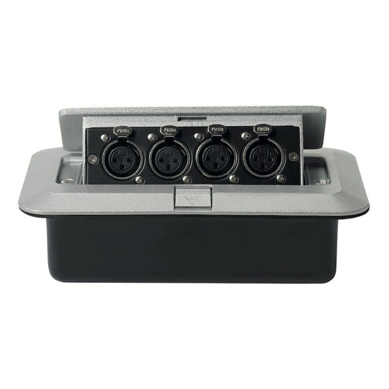 Scatola da incasso 4 prese XLR 3-pol femmina a scomparsa - RONDSON RON-00383