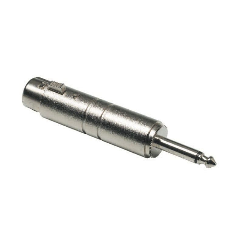 Adattatore impedenza 600 ohm/50 kohm XLR femmina - jack 6,35 mm mono maschio - Rondson RON-00386