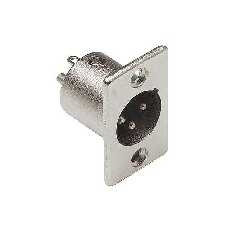Connettore XLR 3 pin maschio da pannello - RONDSON XLR PM RON-00389