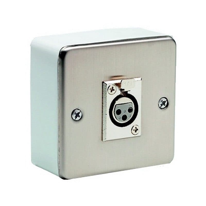 Scatola da muro presa XLR 3-pol femmina 80x80x40mm - RONDSON RON-00400