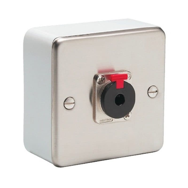 Scatola da muro presa jack 6,35mm 80x80x40mm - RONDSON RON-00402