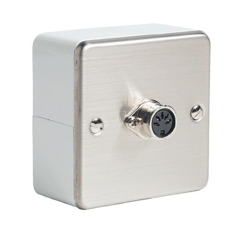 Scatola da muro presa DIN 5-pol femmina 80x80x40mm - RONDSON RON-00403